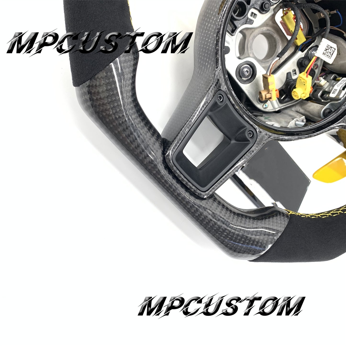 Mpcustom for Porsche Cayenne 911 carbon fiber steering wheel round top