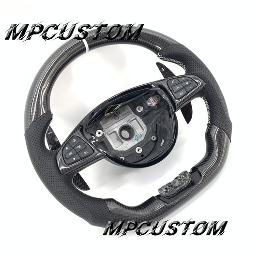 Mpcustom for Mercedes Benz 808AMG /W205 AMG carbon fiber steering wheel round top