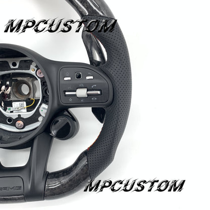 Mpcustom for Mercedes Benz 809AMG carbon fiber steering wheel round top