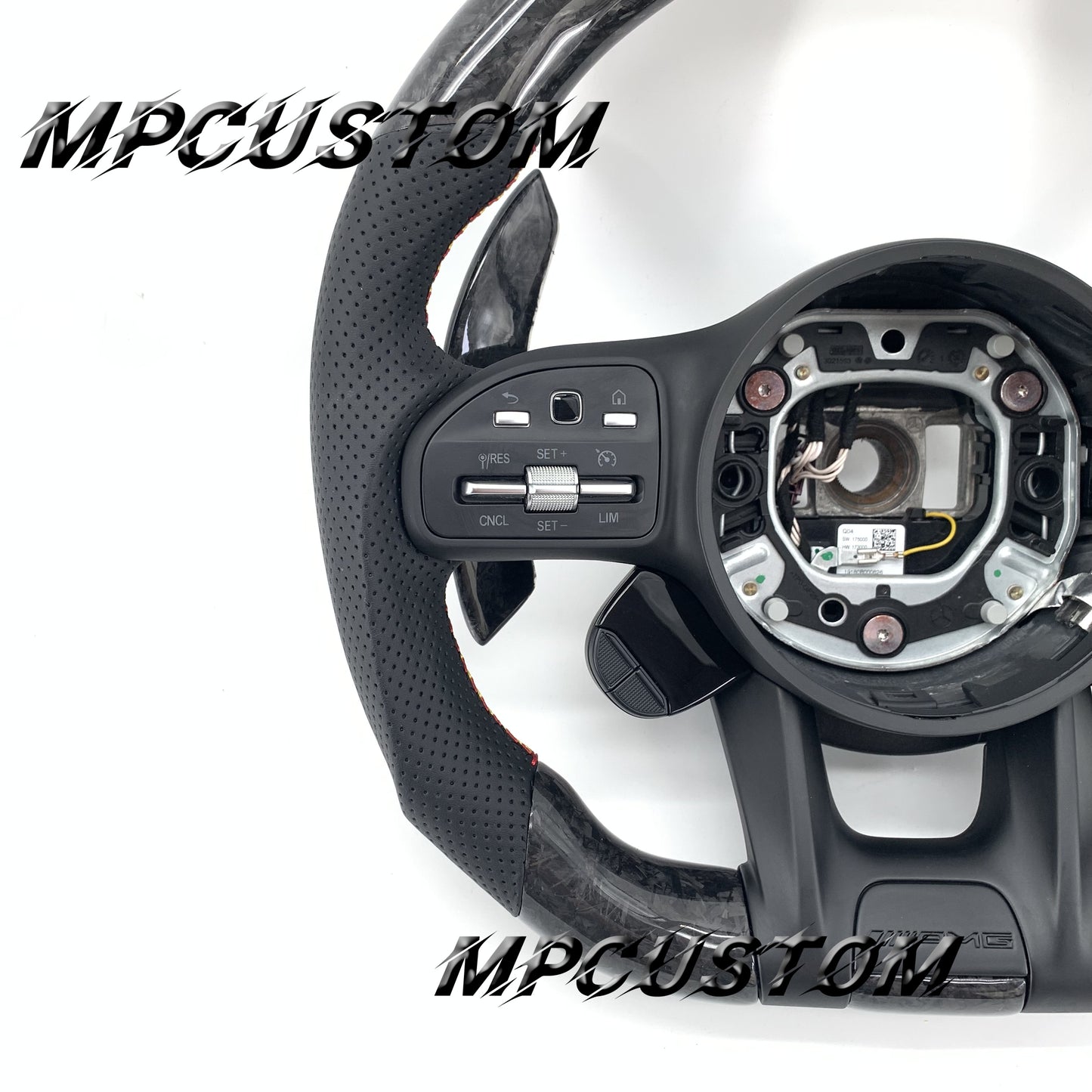 Mpcustom for Mercedes Benz 809AMG carbon fiber steering wheel round top
