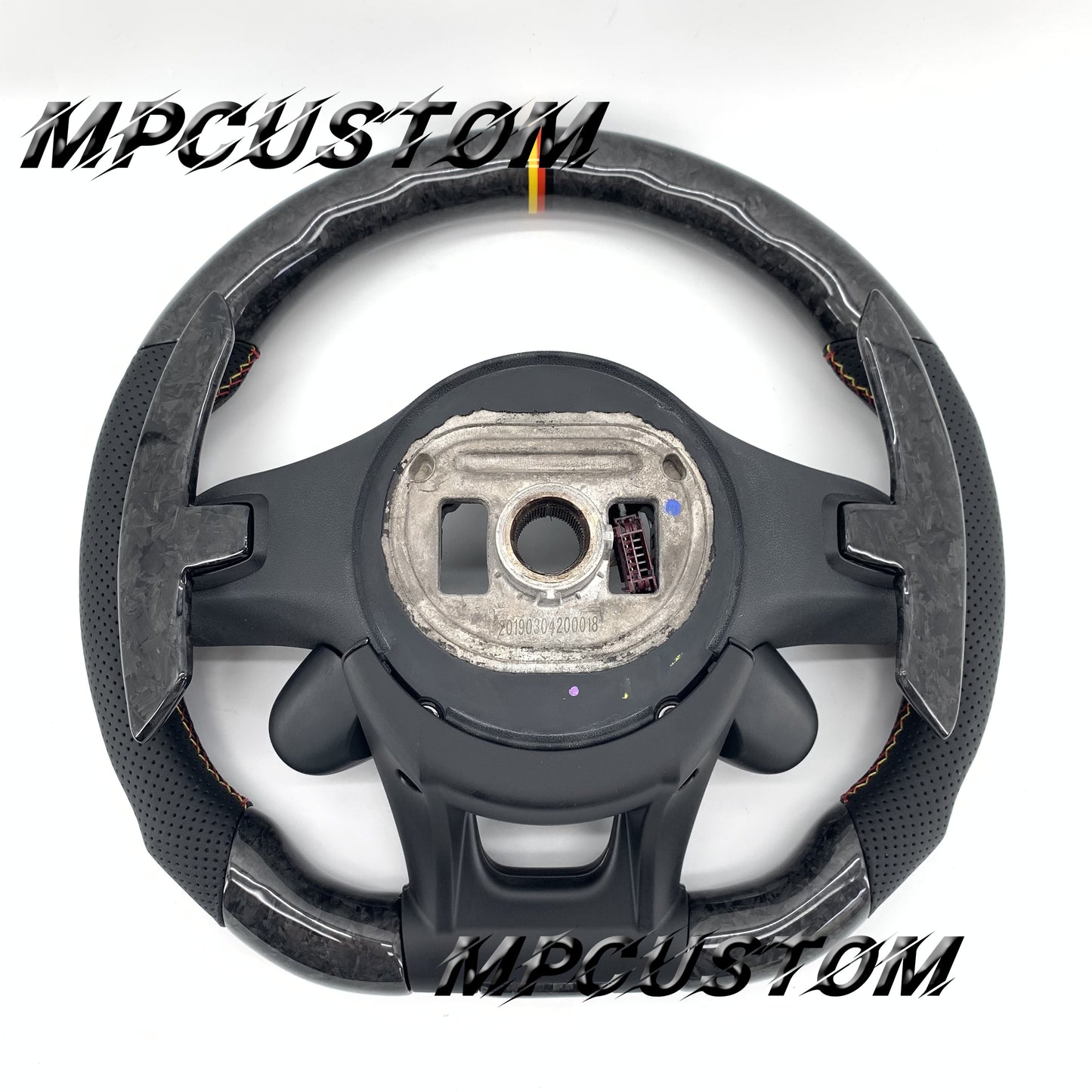 Mpcustom for Mercedes Benz 809AMG carbon fiber steering wheel round top