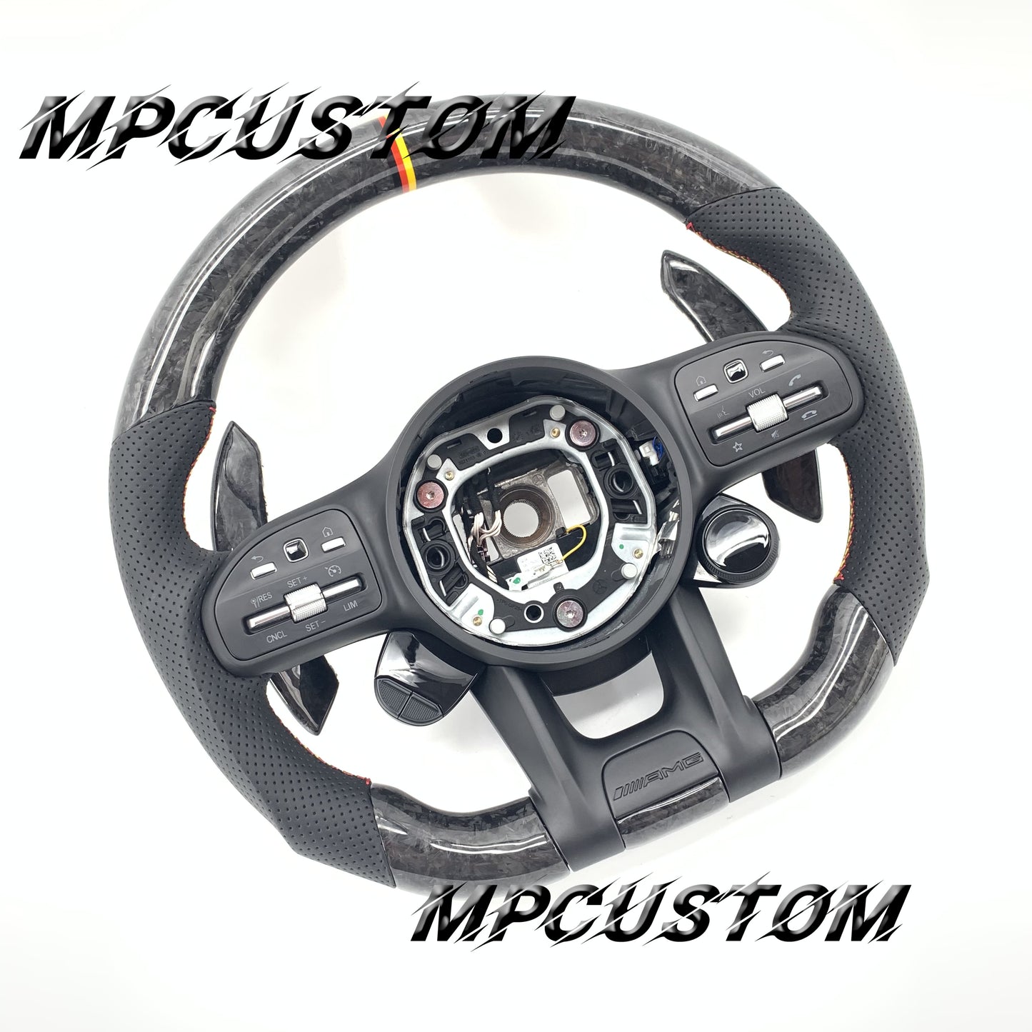Mpcustom for Mercedes Benz 809AMG carbon fiber steering wheel gloss