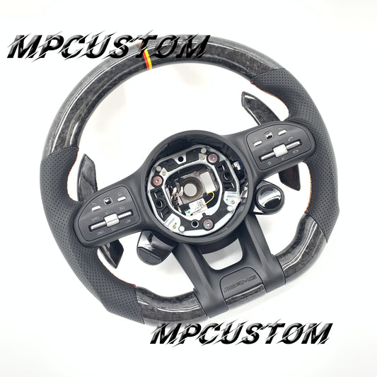 Mpcustom for Mercedes Benz 809AMG carbon fiber steering wheel gloss