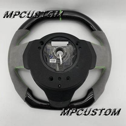 Mpcustom for Chevrolet Camaro 2010-2011 carbon fiber steering wheel green stripe line