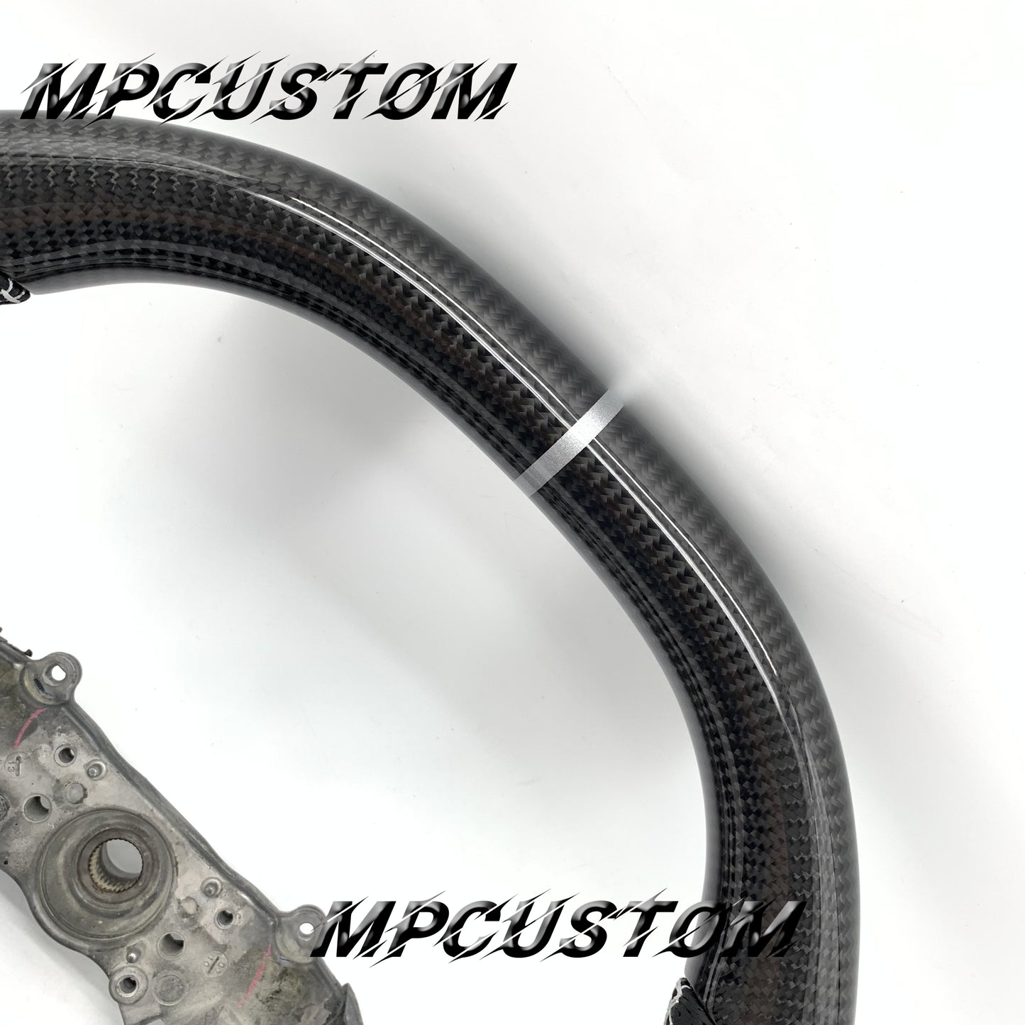 Mpcustom for Lexus es 350 2007 carbon fiber steering wheel flat bottom