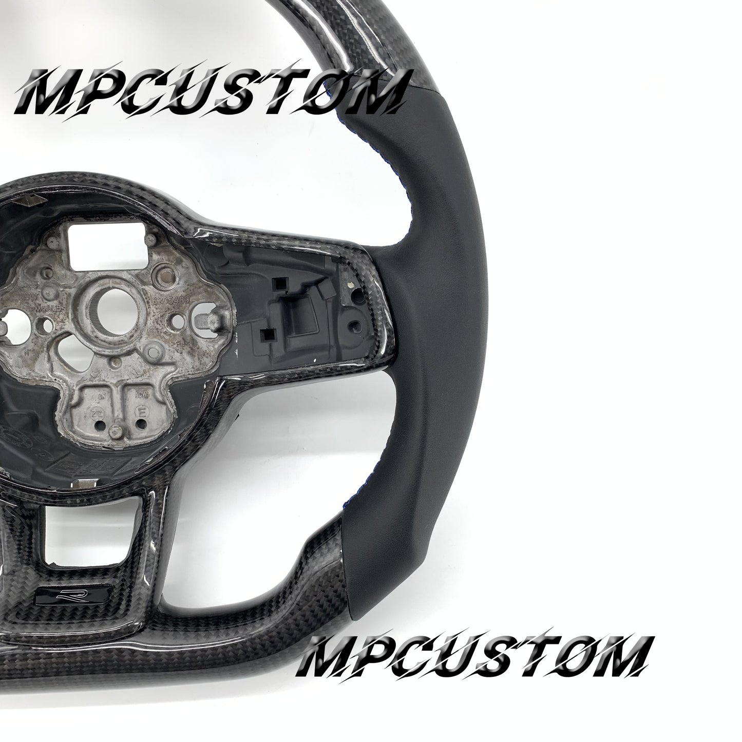 Mpcustom for Volkswagen MK7 2015-2019 carbon fiber steering wheel gloss and flat bottom