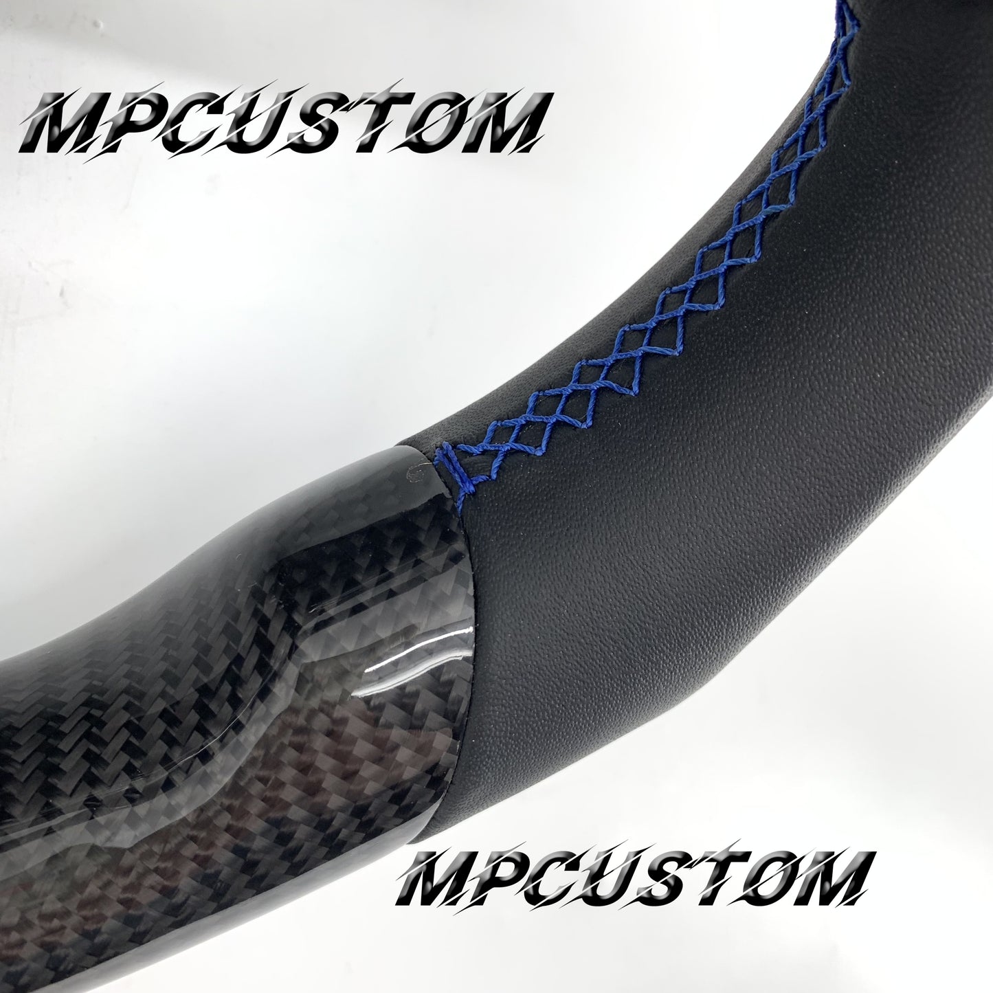 Mpcustom for Volkswagen MK7 2015-2019 carbon fiber steering wheel gloss and flat bottom