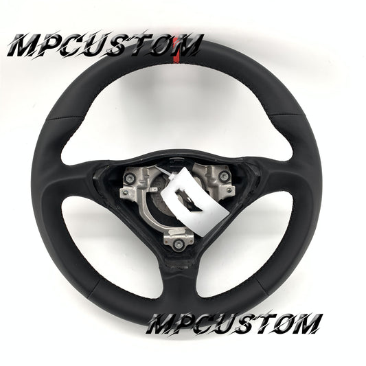 Mpcustom for Porsche 996 carbon fiber steering wheel smooth and black stitching