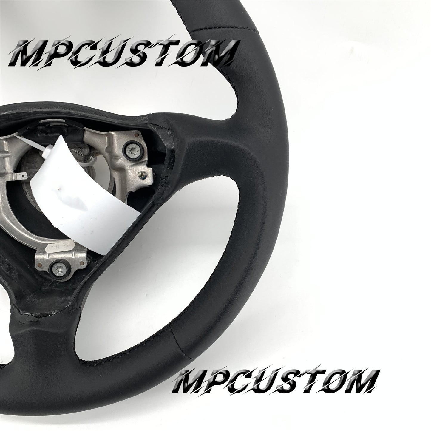 Mpcustom for Porsche 996 carbon fiber steering wheel smooth and black stitching