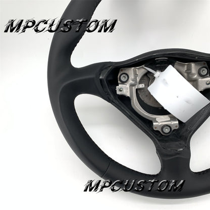 Mpcustom for Porsche 996 carbon fiber steering wheel smooth and black stitching