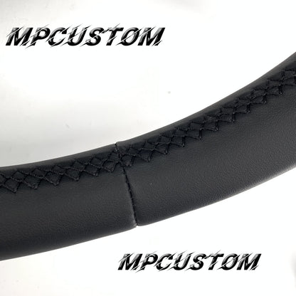 Mpcustom for Porsche 996 carbon fiber steering wheel smooth and black stitching