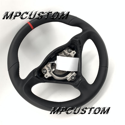 Mpcustom for Porsche 996 carbon fiber steering wheel black stitching