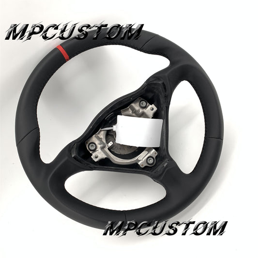 Mpcustom for Porsche 996 carbon fiber steering wheel black stitching
