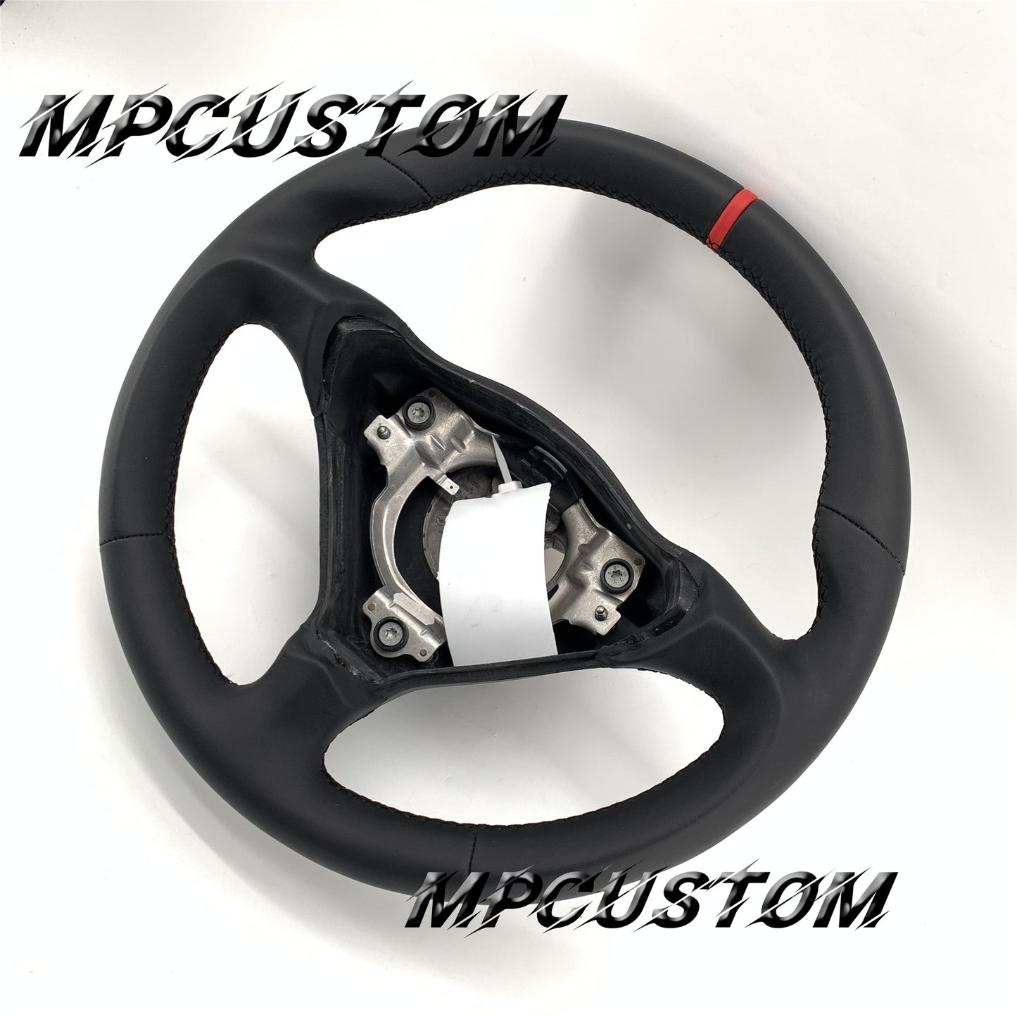 Mpcustom for Porsche 996 carbon fiber steering wheel black stitching