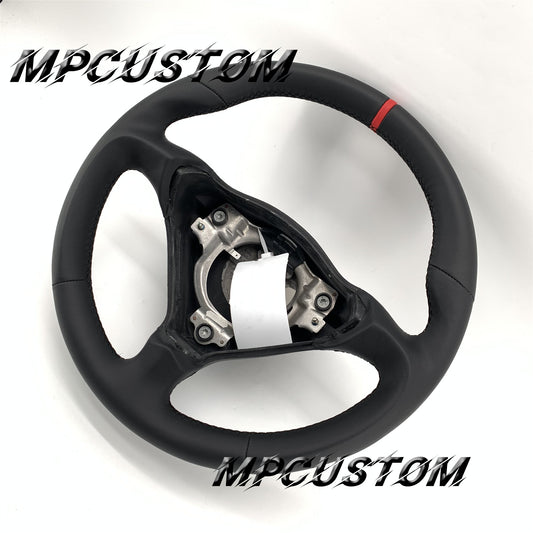 Mpcustom for Porsche 996 carbon fiber steering wheel black stitching