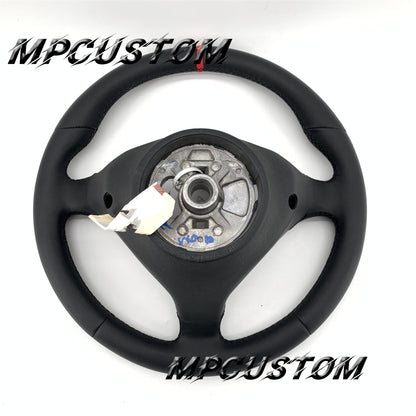 Mpcustom for Porsche 996 carbon fiber steering wheel smooth and black stitching