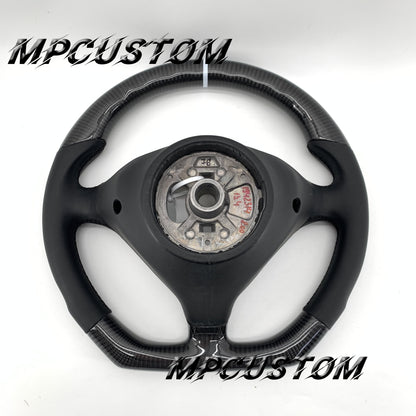 Mpcustom for Porsche 996 carbon fiber steering wheel white stripe line