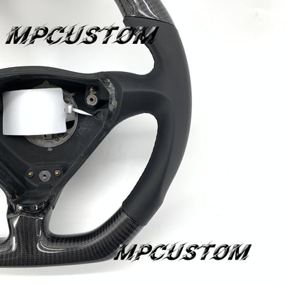 Mpcustom for Porsche 996 carbon fiber steering wheel white stripe line