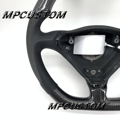 Mpcustom for Porsche 996 carbon fiber steering wheel white stripe line