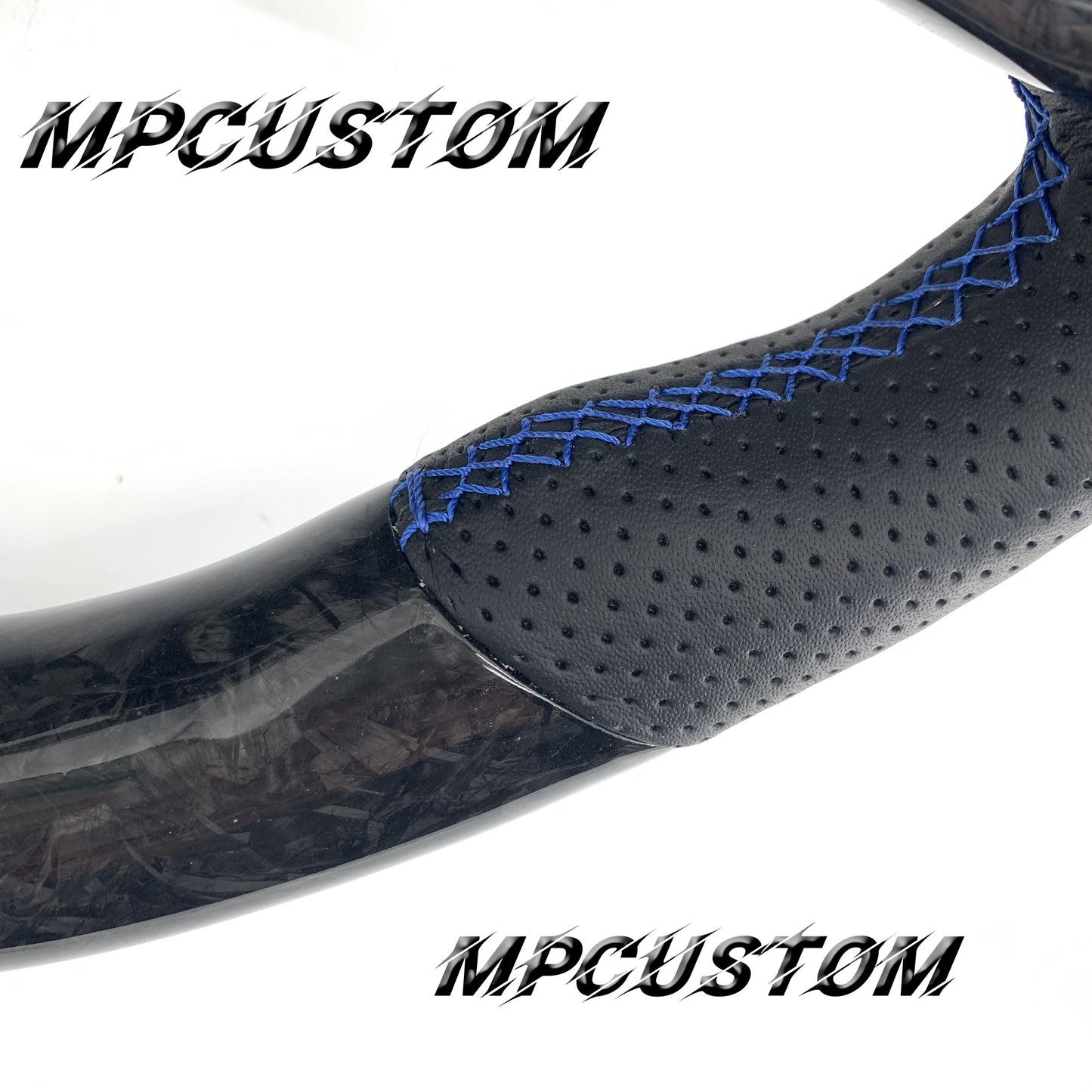 Mpcustom for Volkswagen MK7 2015-2019 carbon fiber steering wheel led and flat bottom