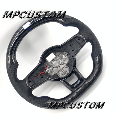 Mpcustom for Volkswagen MK7 2015-2019 carbon fiber steering wheel led and round top