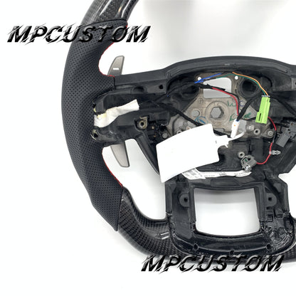 Mpcustom for Ford F150 carbon fiber steering wheel flat bottom