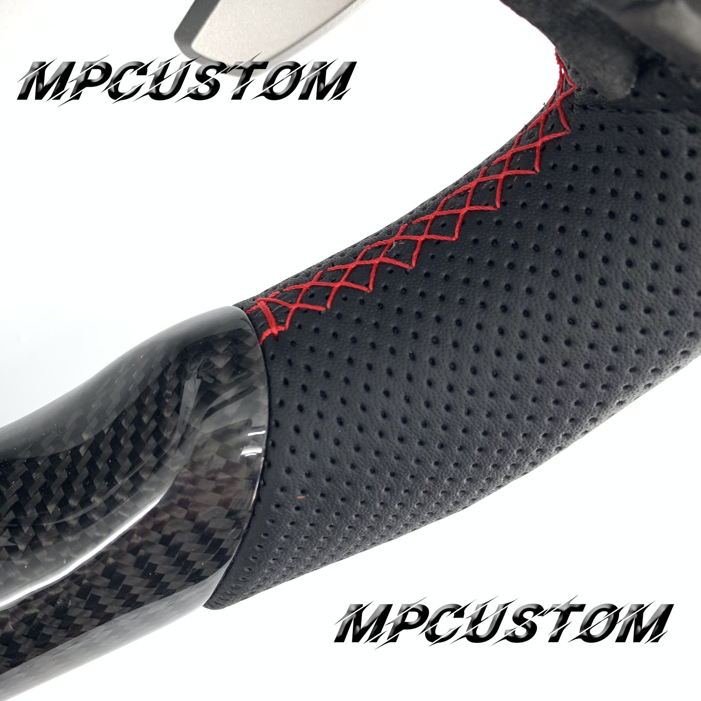 Mpcustom for Ford F150 carbon fiber steering wheel flat bottom
