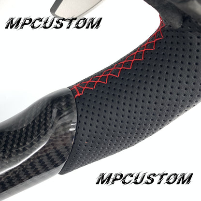 Mpcustom for Ford F150 carbon fiber steering wheel flat bottom