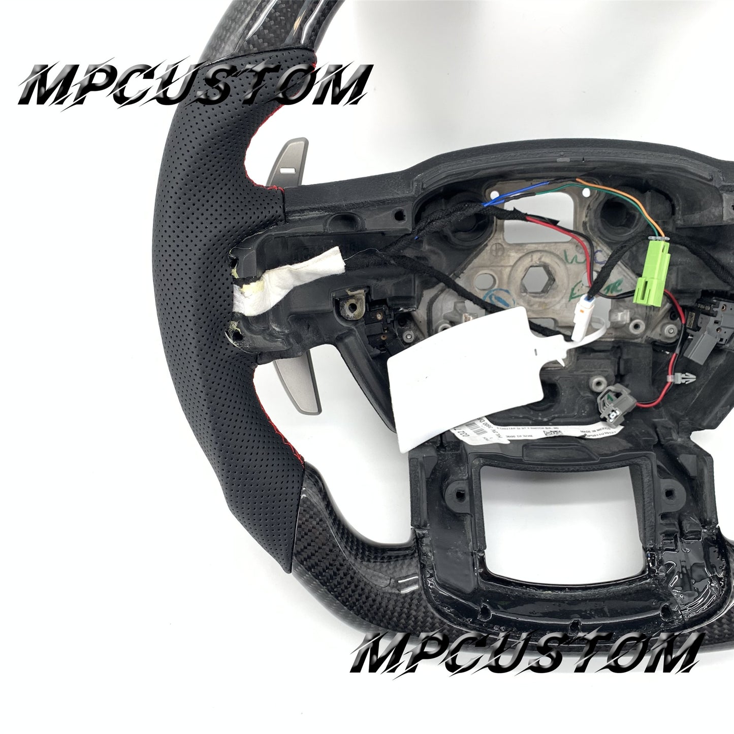 Mpcustom for Ford F150 carbon fiber steering wheel round top and flat bottom