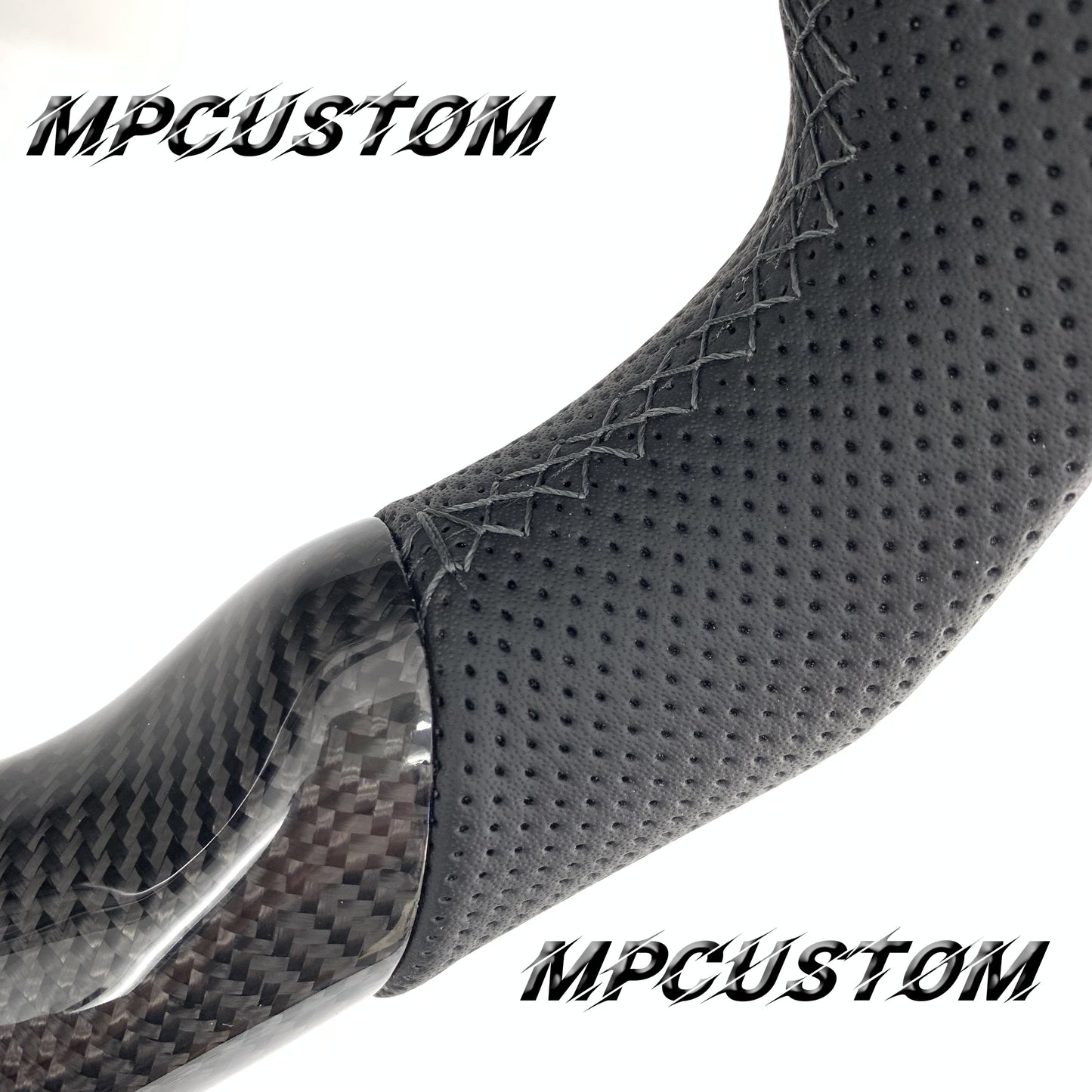 Mpcustom for Cadillac Cts V 2004 carbon fiber steering wheel flat bottom