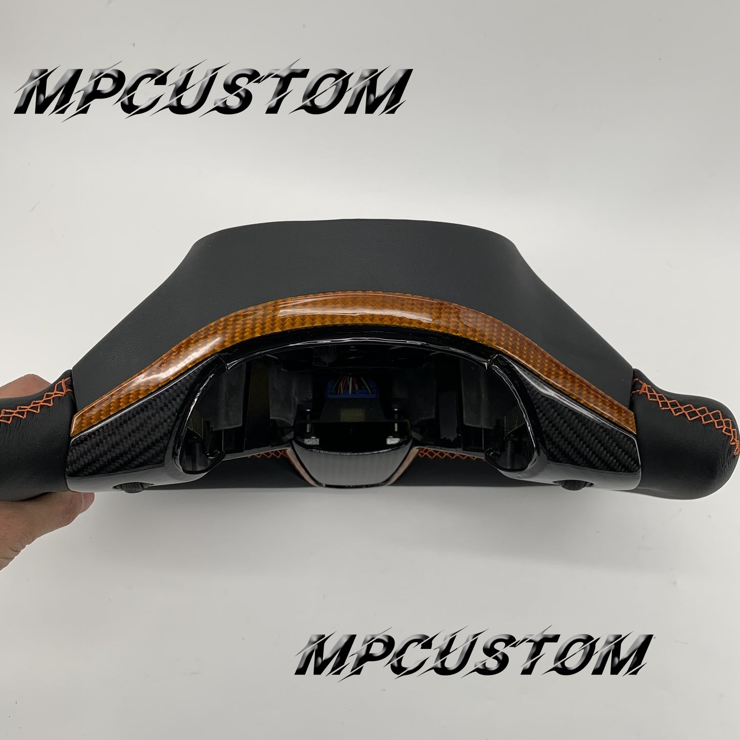 Mpcustom for Tesla model 3 Y carbon fiber steering wheel gloss carbon fiber