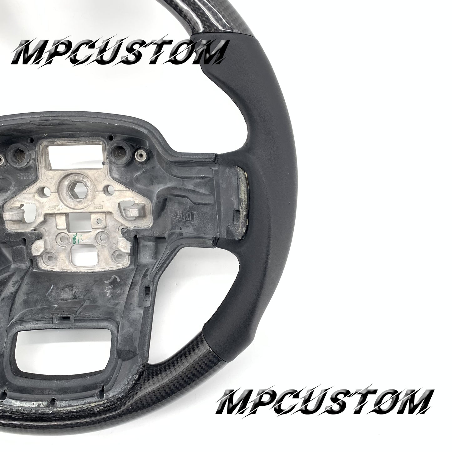 Mpcustom for Ford F150 carbon fiber steering wheel smooth