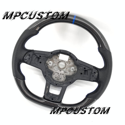 Mpcustom for Volkswagen MK7 2015-2019 carbon fiber steering wheel blue stripe line