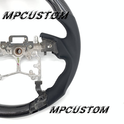 Mpcustom for Toyota Tundra 2014-2020 carbon fiber steering wheel gloss and white stripe line