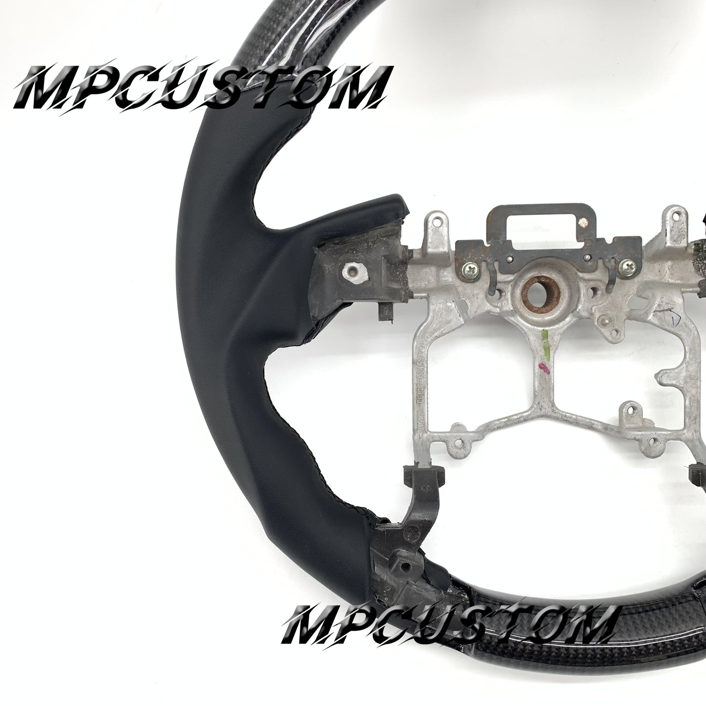 Mpcustom for Toyota Tundra 2014-2020 carbon fiber steering wheel white stripe line