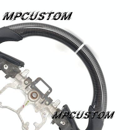 Mpcustom for Toyota Tundra 2014-2020 carbon fiber steering wheel white stripe line