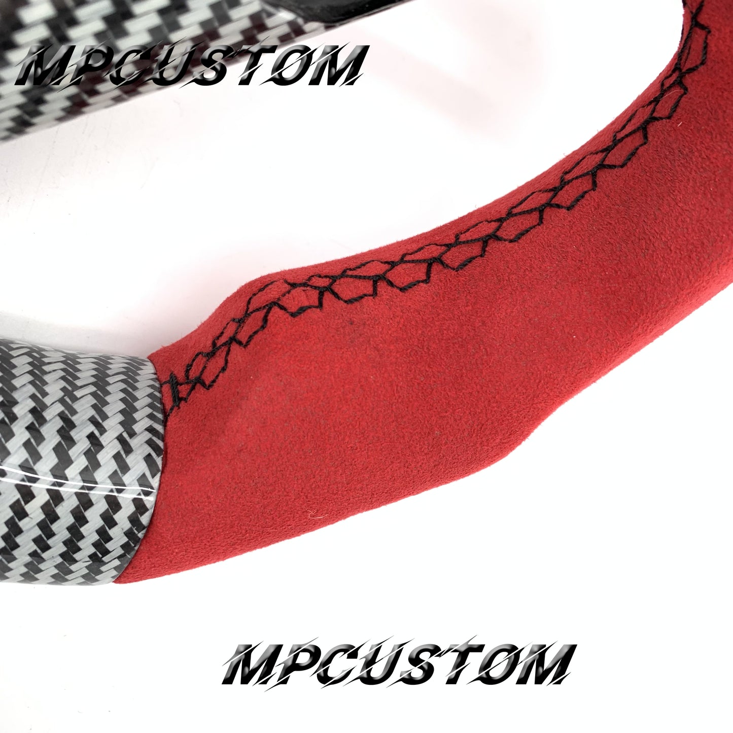 Mpcustom for Infiniti G37 2007-2015 carbon fiber steering wheel black stitching
