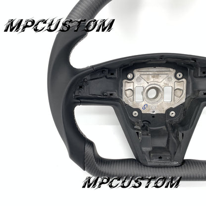 Mpcustom for Tesla model S carbon fiber steering wheel matte