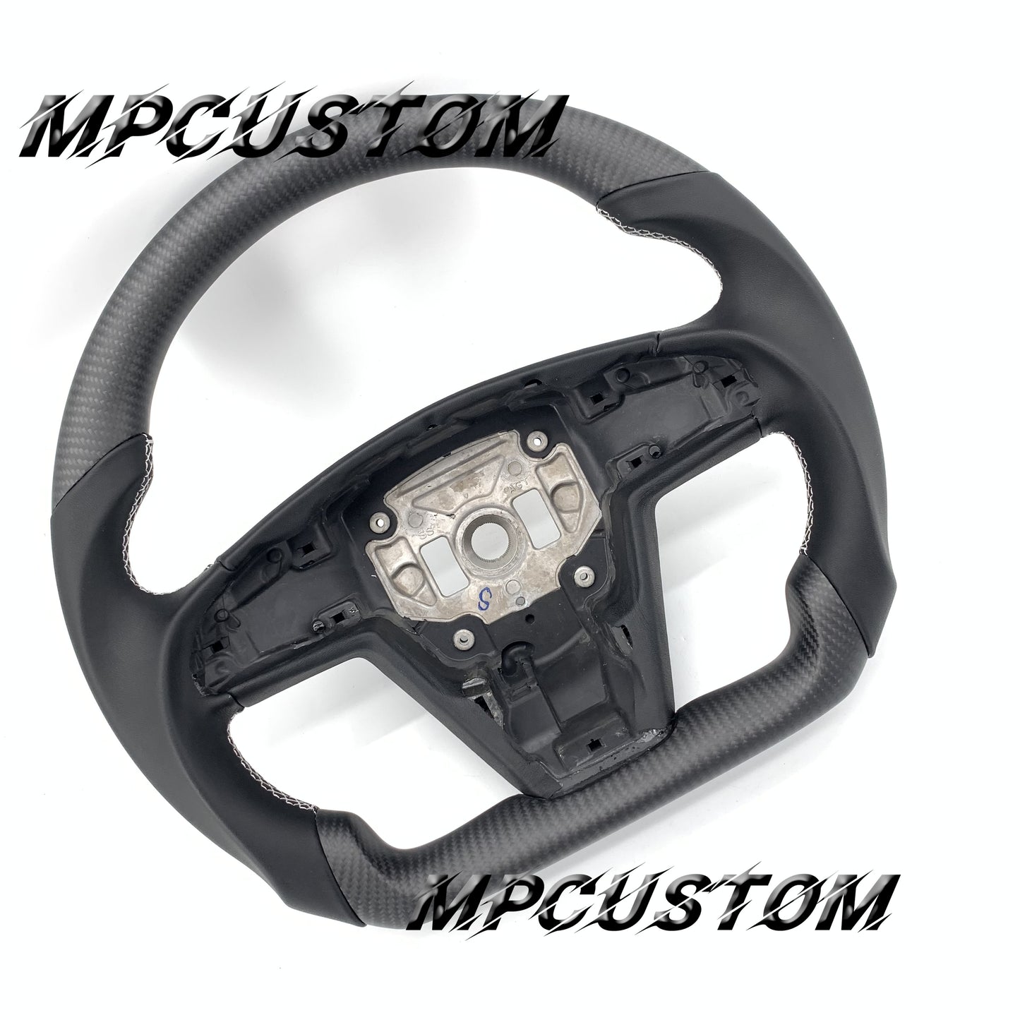 Mpcustom for Tesla model S carbon fiber steering wheel matte