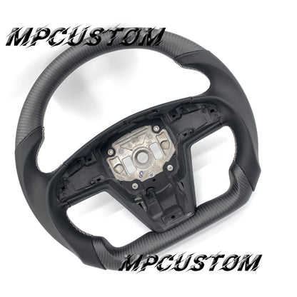 Mpcustom for Tesla model S carbon fiber steering wheel matte