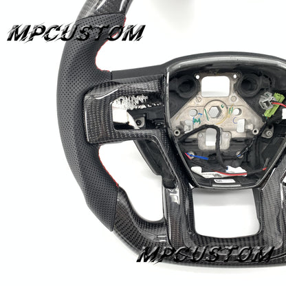 Mpcustom for Ford F150 carbon fiber steering wheel gloss carbon fiber