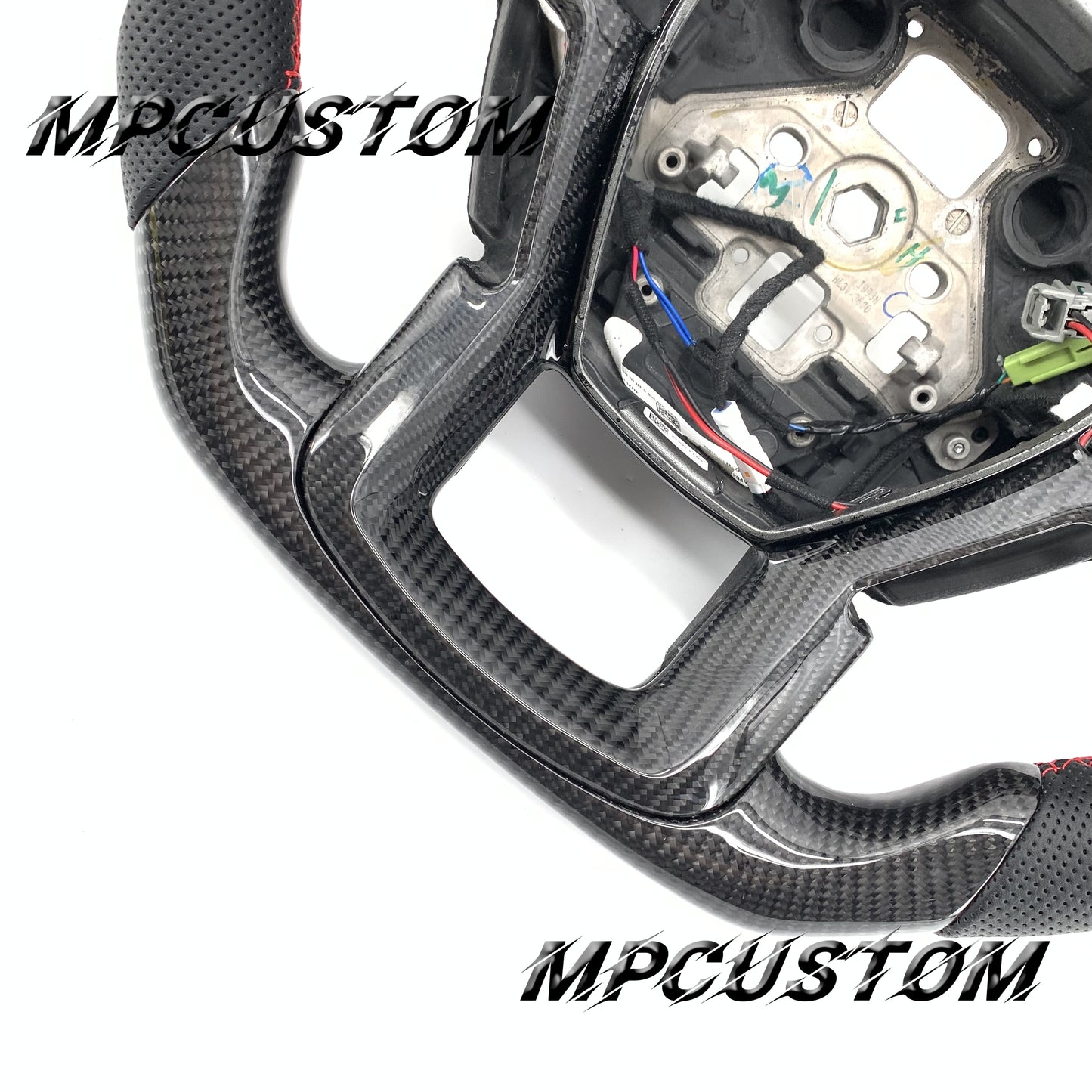 Mpcustom for Ford F150 carbon fiber steering wheel gloss carbon fiber