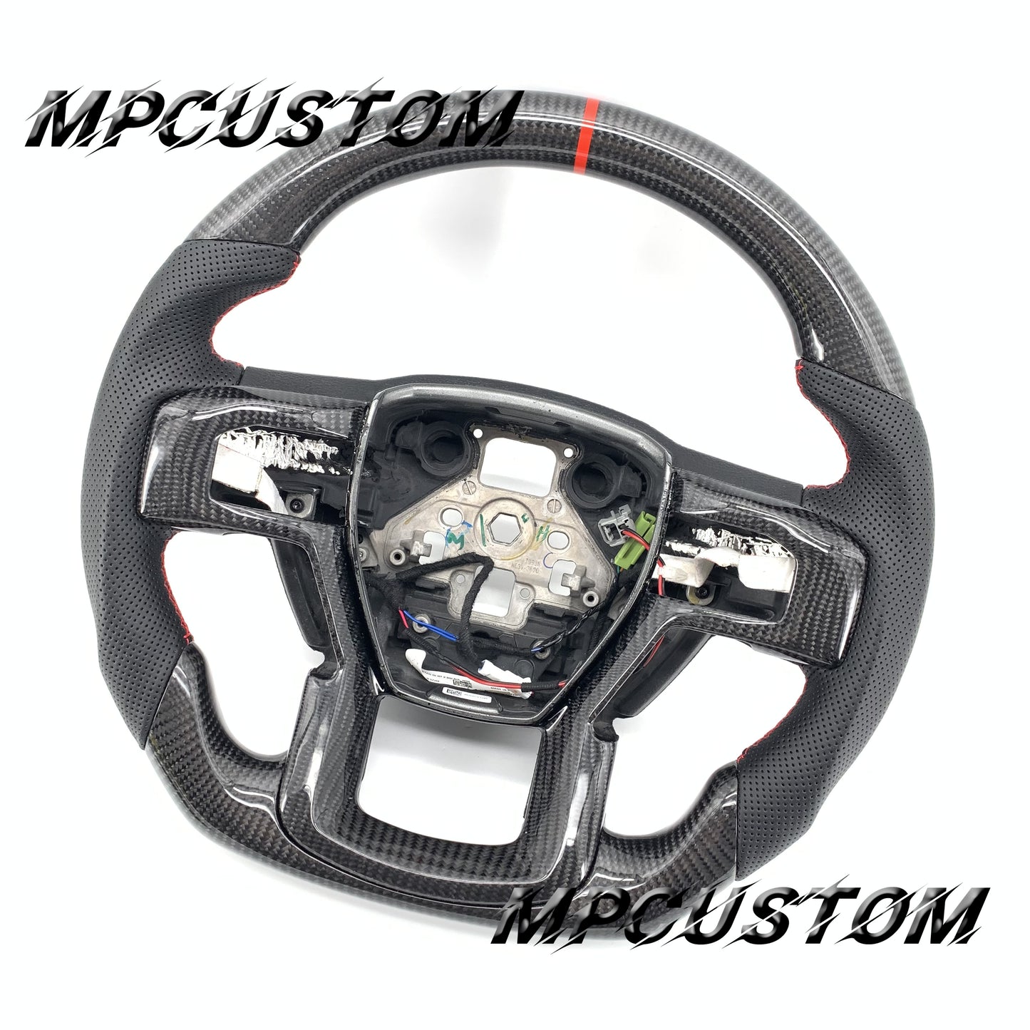 Mpcustom for Ford F150 carbon fiber steering wheel gloss carbon fiber
