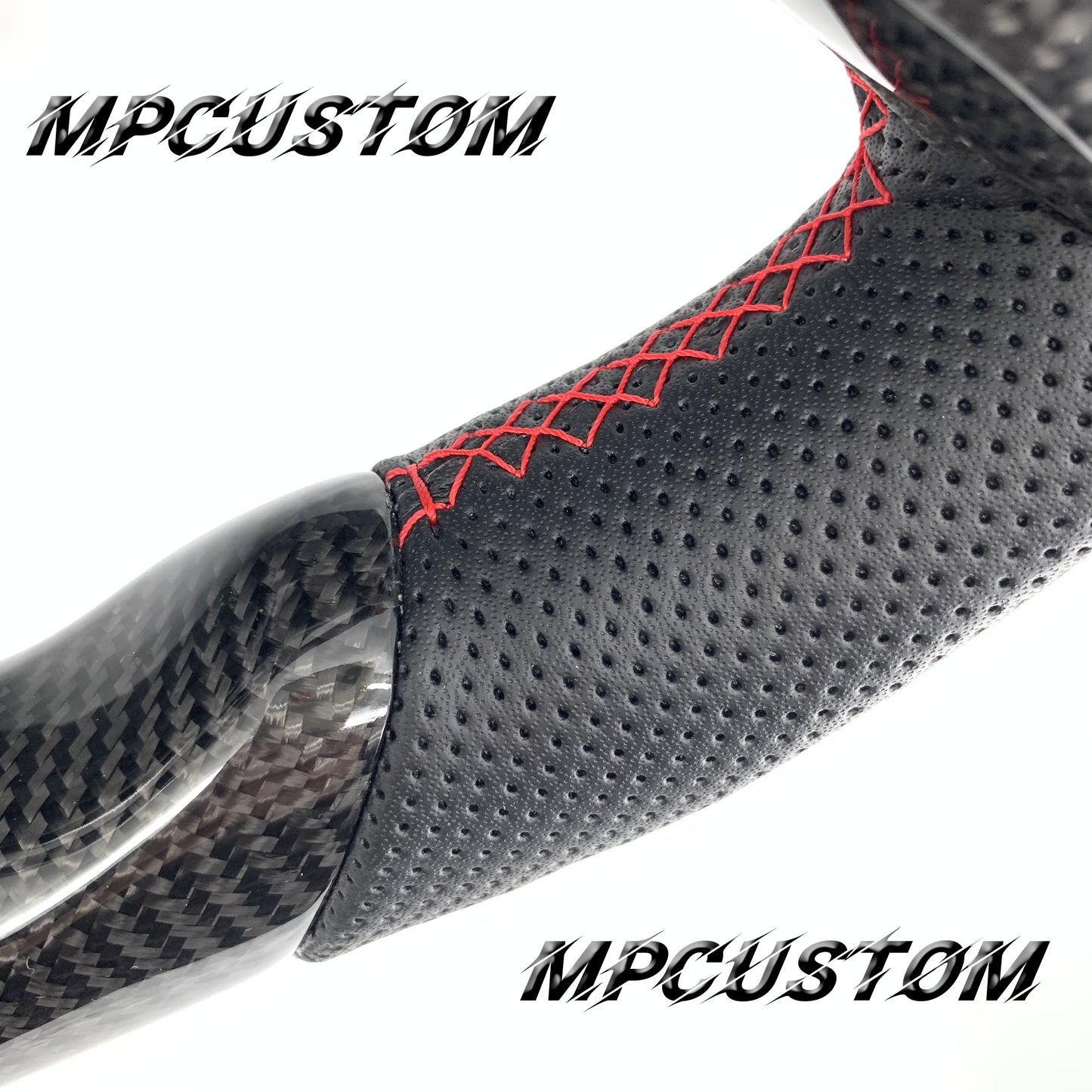 Mpcustom for Ford F150 carbon fiber steering wheel gloss carbon fiber