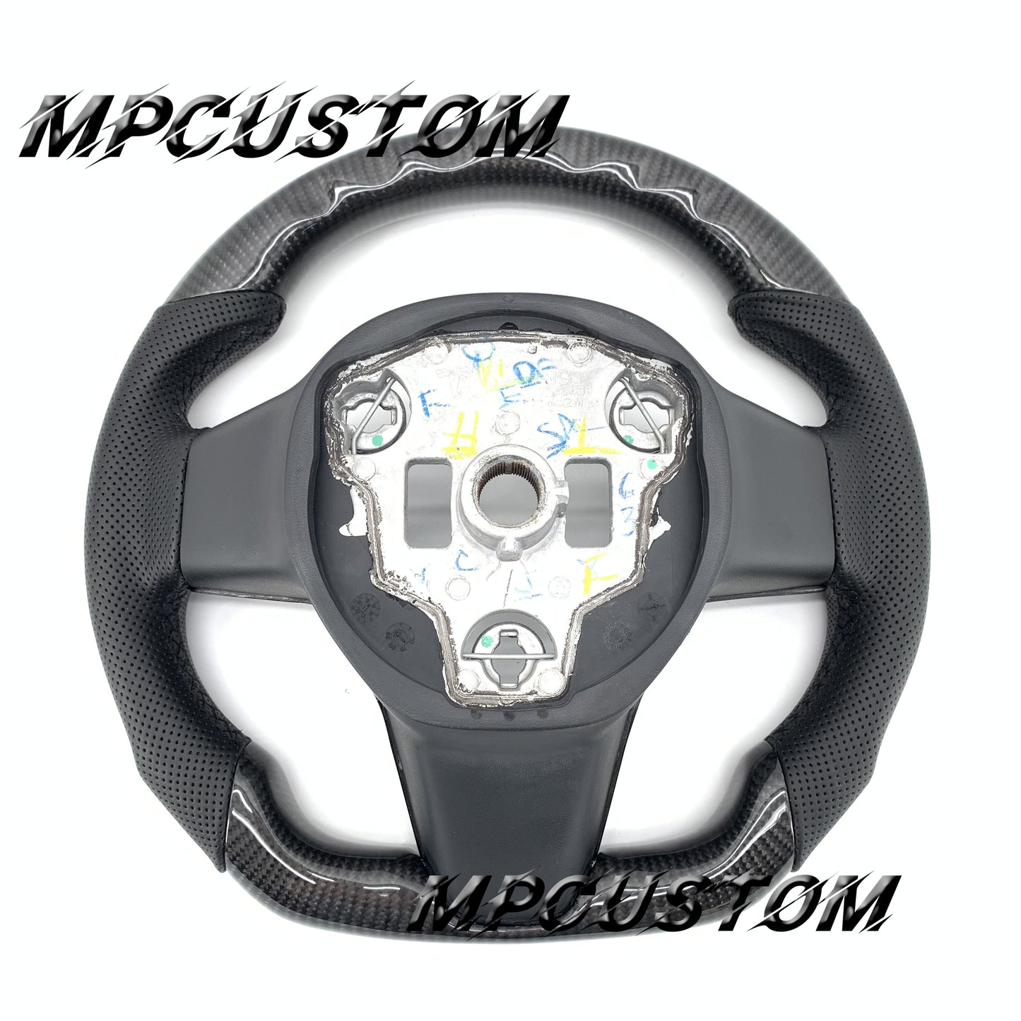 Mpcustom for Tesla model 3 carbon fiber steering wheel