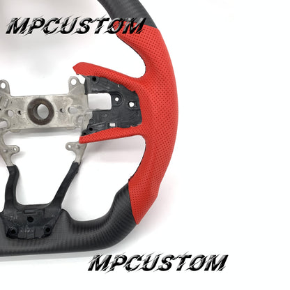 Mpcustom for Honda 10th Gen Civic 2016+ carbon fiber steering wheel matte and round top