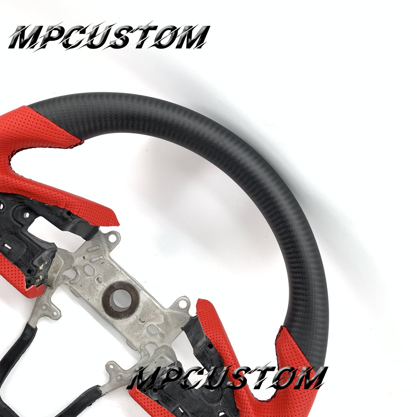 Mpcustom for Honda 10th Gen Civic 2016+ carbon fiber steering wheel matte and flat bottom