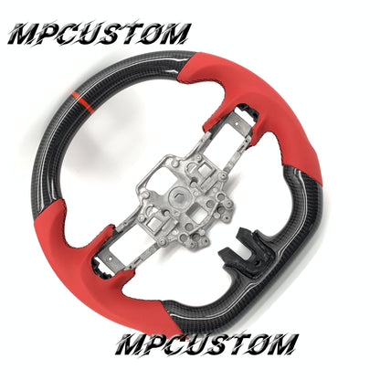 Mpcustom for Ford Mustang 2018-2022 carbon fiber steering wheel round top