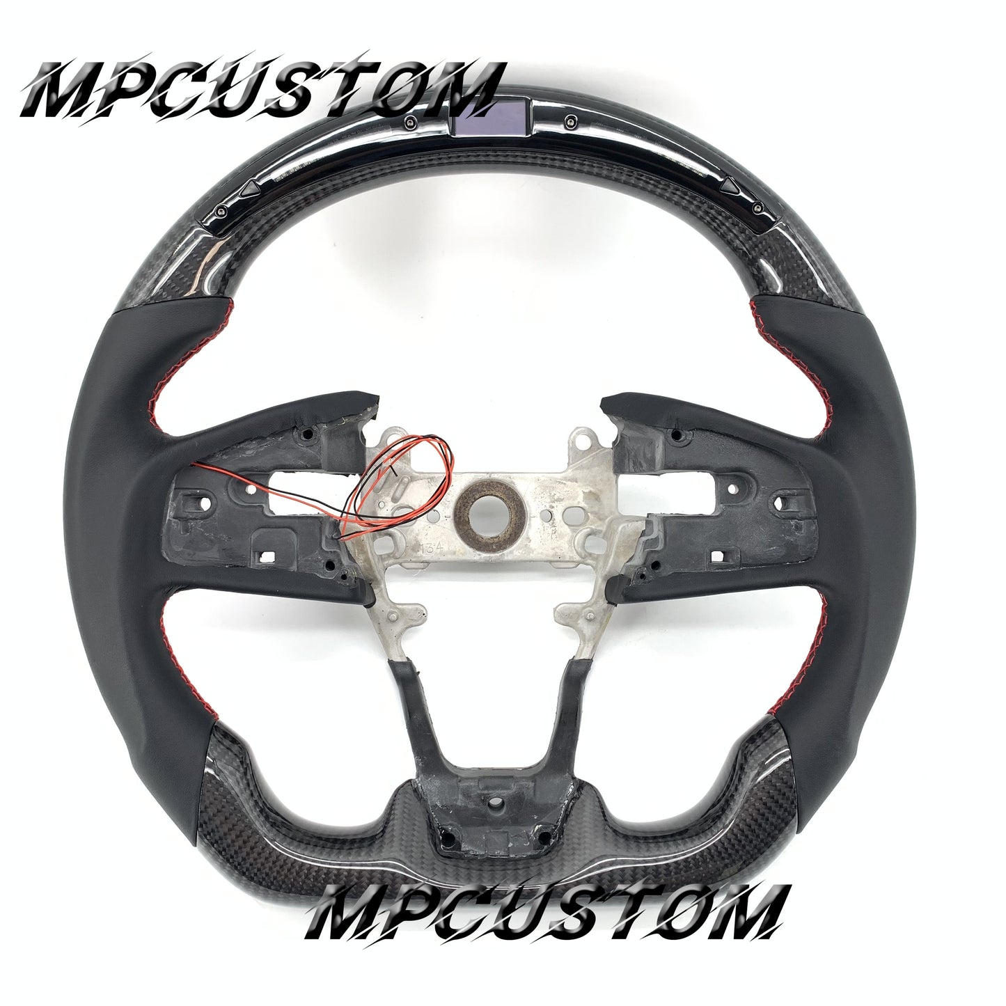 Mpcustom for Honda 10th Gen Civic 2016+ carbon fiber steering wheel smooth