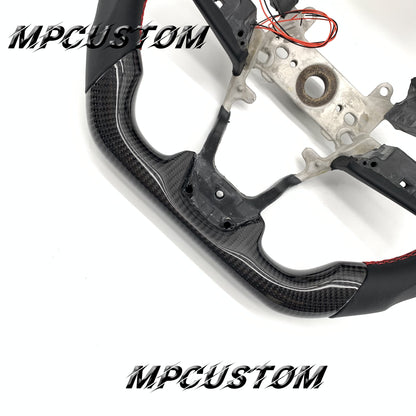 Mpcustom for Honda 10th Gen Civic 2016+ carbon fiber steering wheel smooth and round top